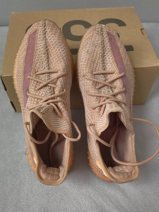Size 13  - Adidas Yeezy Boost 350 V2 Clay Mens EG7490 Tan Orange Sneakers main image 6